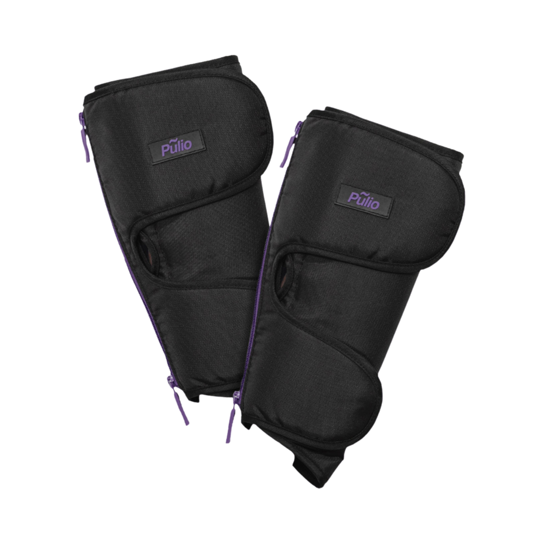 풀리오 종아리 마사지기 V2 이중형 블랙 2024 리뉴얼 (국내 정식 발매 제품)(Pulio Calf Massager V2 Velcro Zipper Type Black 2024 Renewal (Korean Ver.))