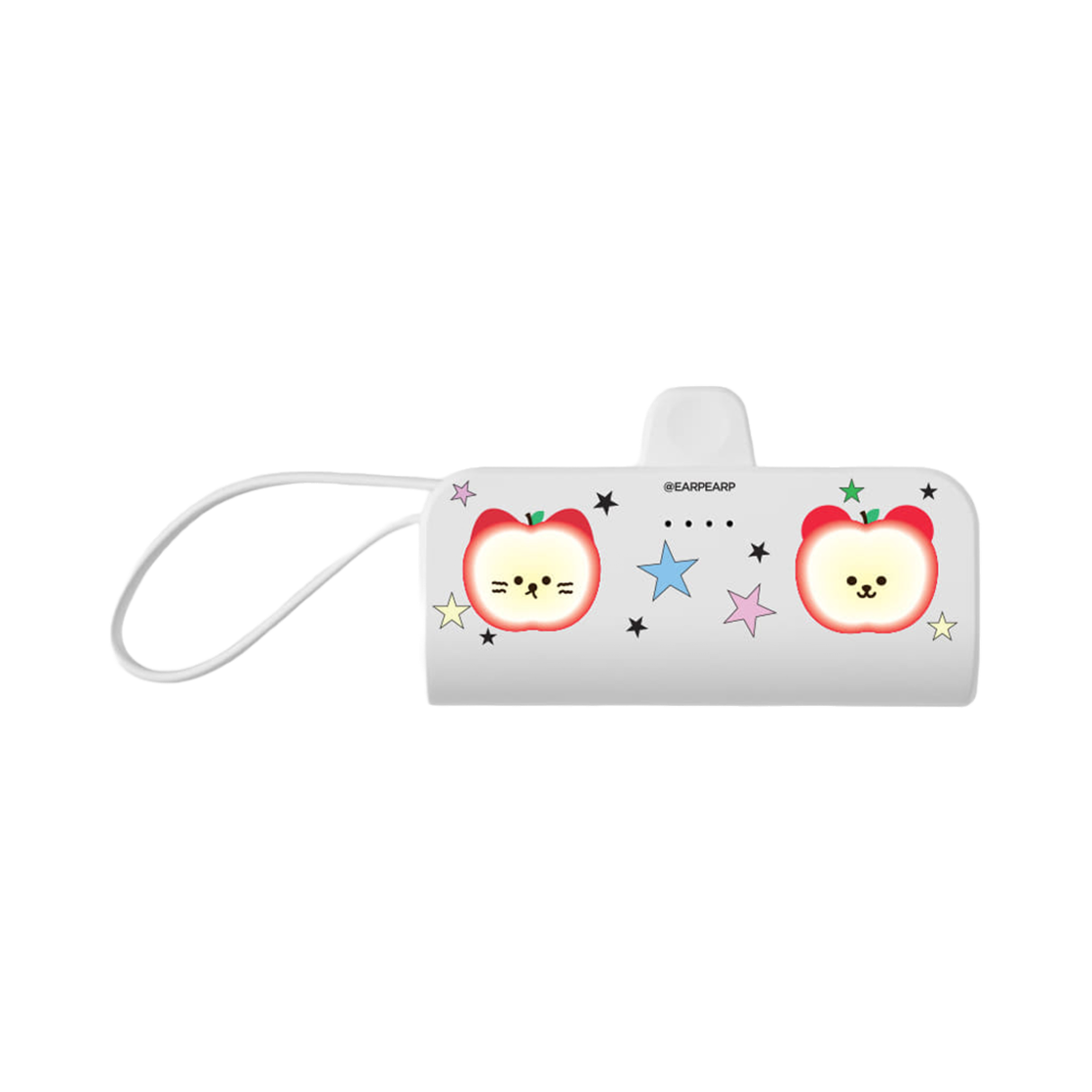E2410_0001 earpearp Apple Chichi Covy Docking Type Auxiliary Battery White