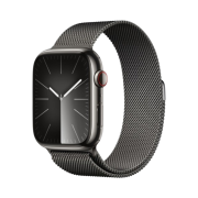 Apple Watch Series 9 45mm Cellular Graphite Stainless Steel Case with Milanese Loop Graphite (Korean Ver.)