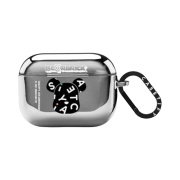 Casetify x Bearbrick 10th Anniversary Monogram AirPods Pro Case Mirror Silver