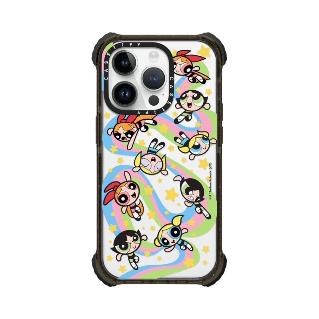 케이스티파이 x 파워퍼프걸 아이폰 메들리 울트라 임팩트 범퍼 케이스 클리어 블랙(Casetify x The Powerpuff Girls iPhone Medley Ultra Impact Bumper Case Clear Black) - 1