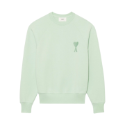 AMI de Coeur Tone-On-Tone Sweatshirt Aqua - 22SS