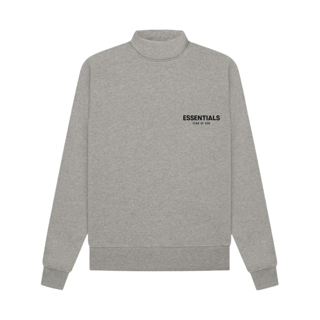 에센셜 더 코어 컬렉션 모크넥 스웨트셔츠 다크 오트밀(Essentials The Core Collection Mockneck Sweatshirt Dark Oatmeal) - 1