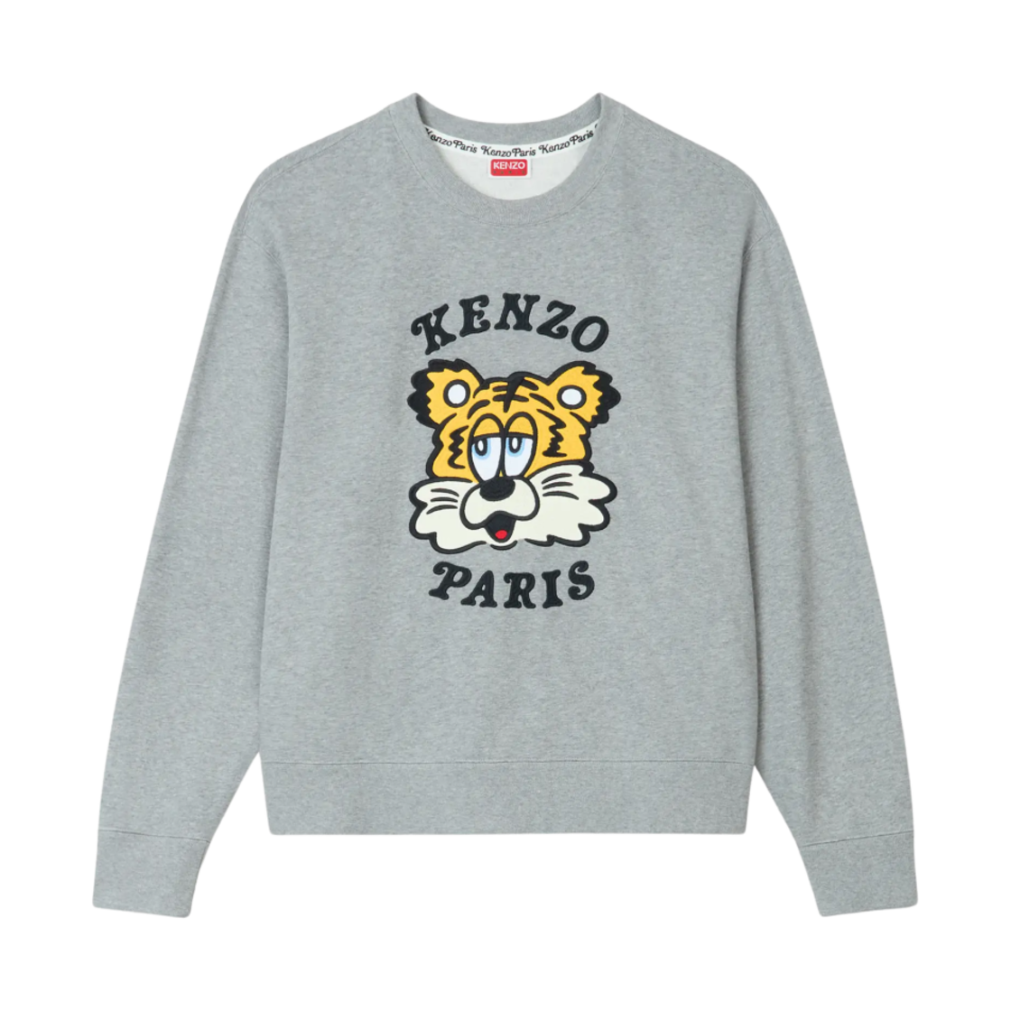 겐조 x 베르디 마켓 젠더리스 자수 스웨트셔츠 펄 그레이