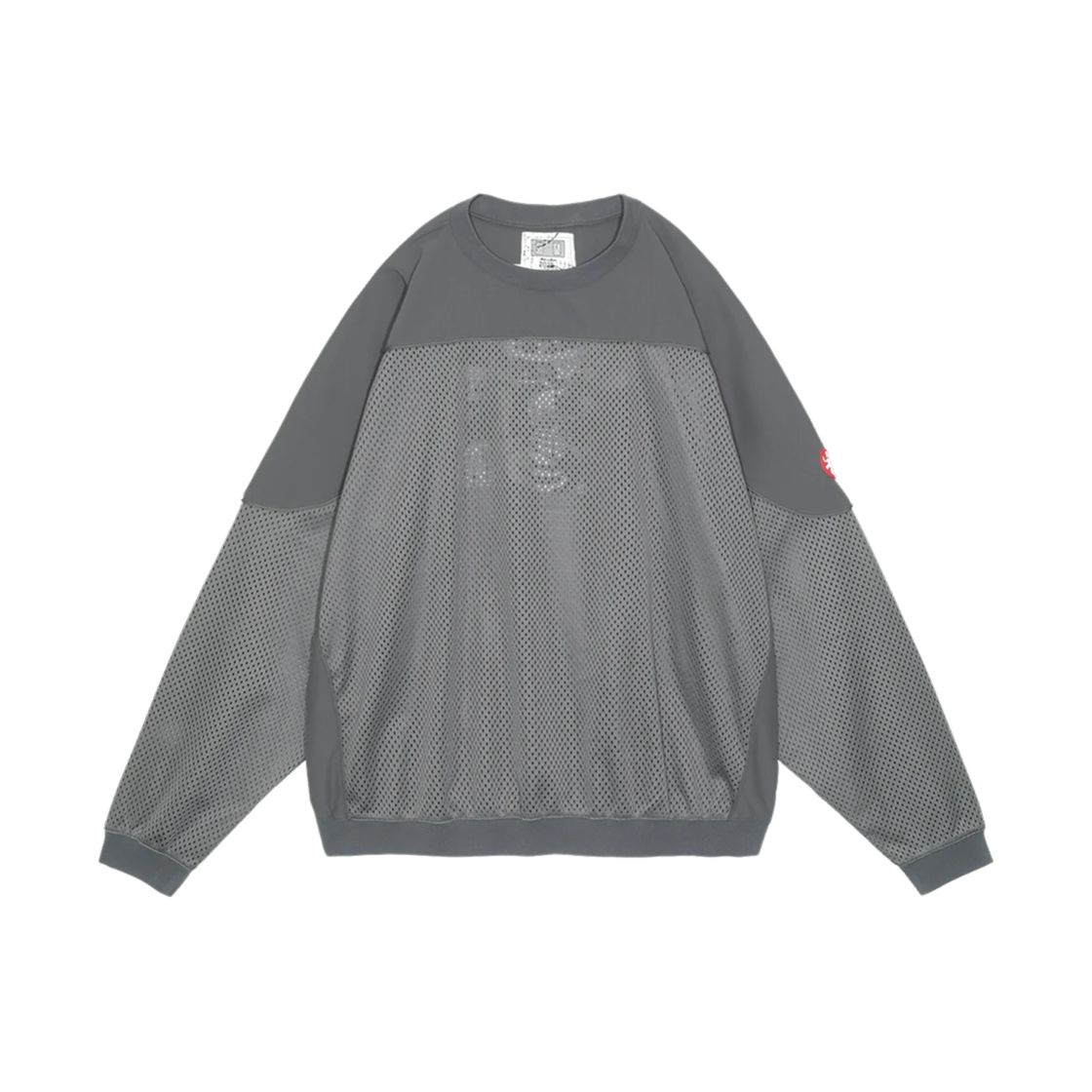 - Cav Empt Mesh Track Crew Neck Grey - 25SS