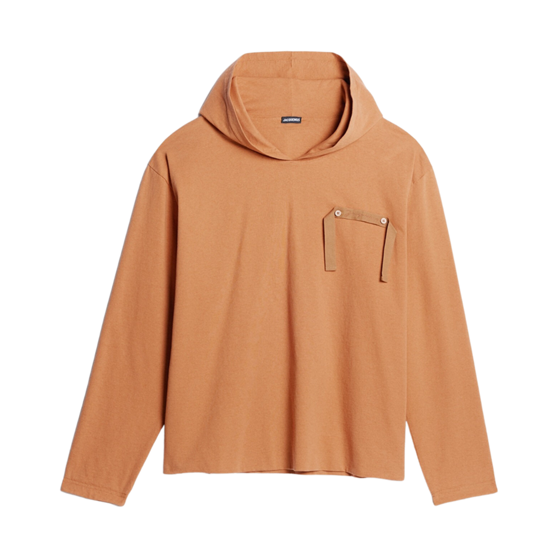 자크뮈스 르 스웨트셔츠 데센호 그로그랭 로고 후드 베이지(Jacquemus Le Sweatshirt Desenho Grosgrain Logo Hoodie Beige) - 1