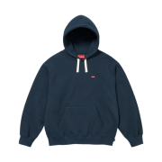 Supreme Small Box Drawcord Hooded Sweatshirt Navy - 23FW