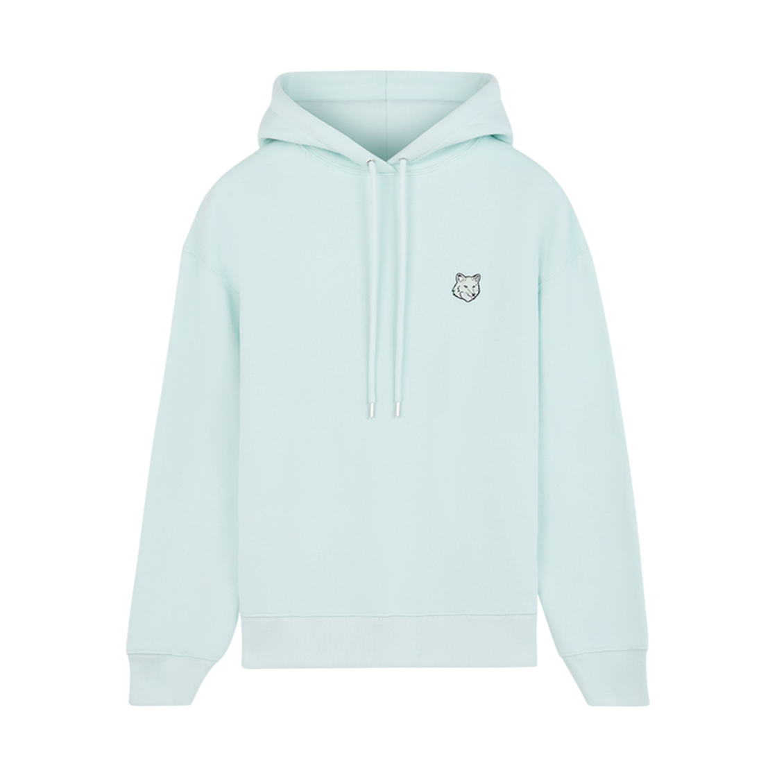 MW00704KM0307-P305 (W) Maison Kitsune Bold Fox Head Patch Comfort Hoodie Peppermint