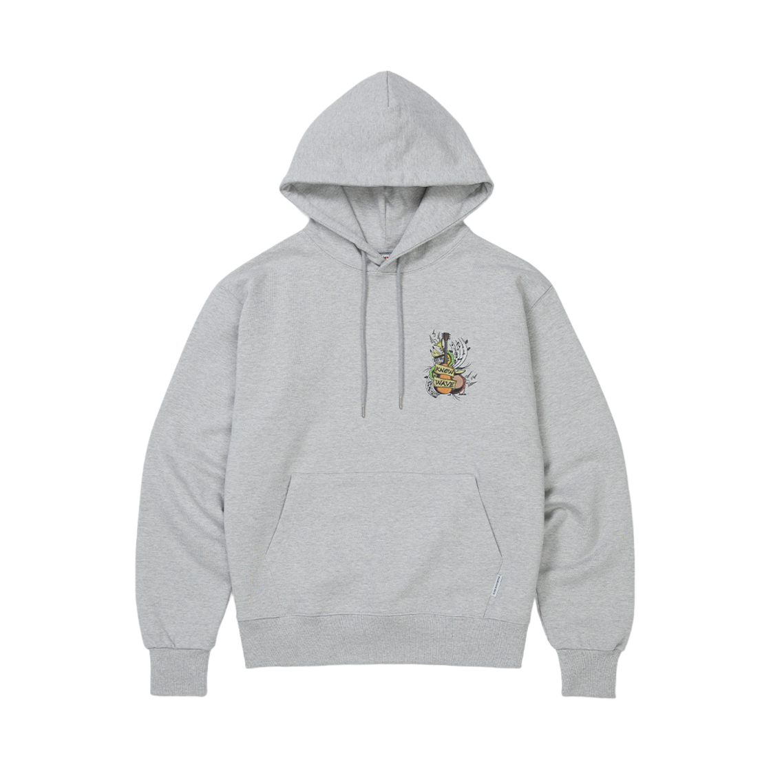KNT002mMG Knowwave Music Hoodie Melange Grey