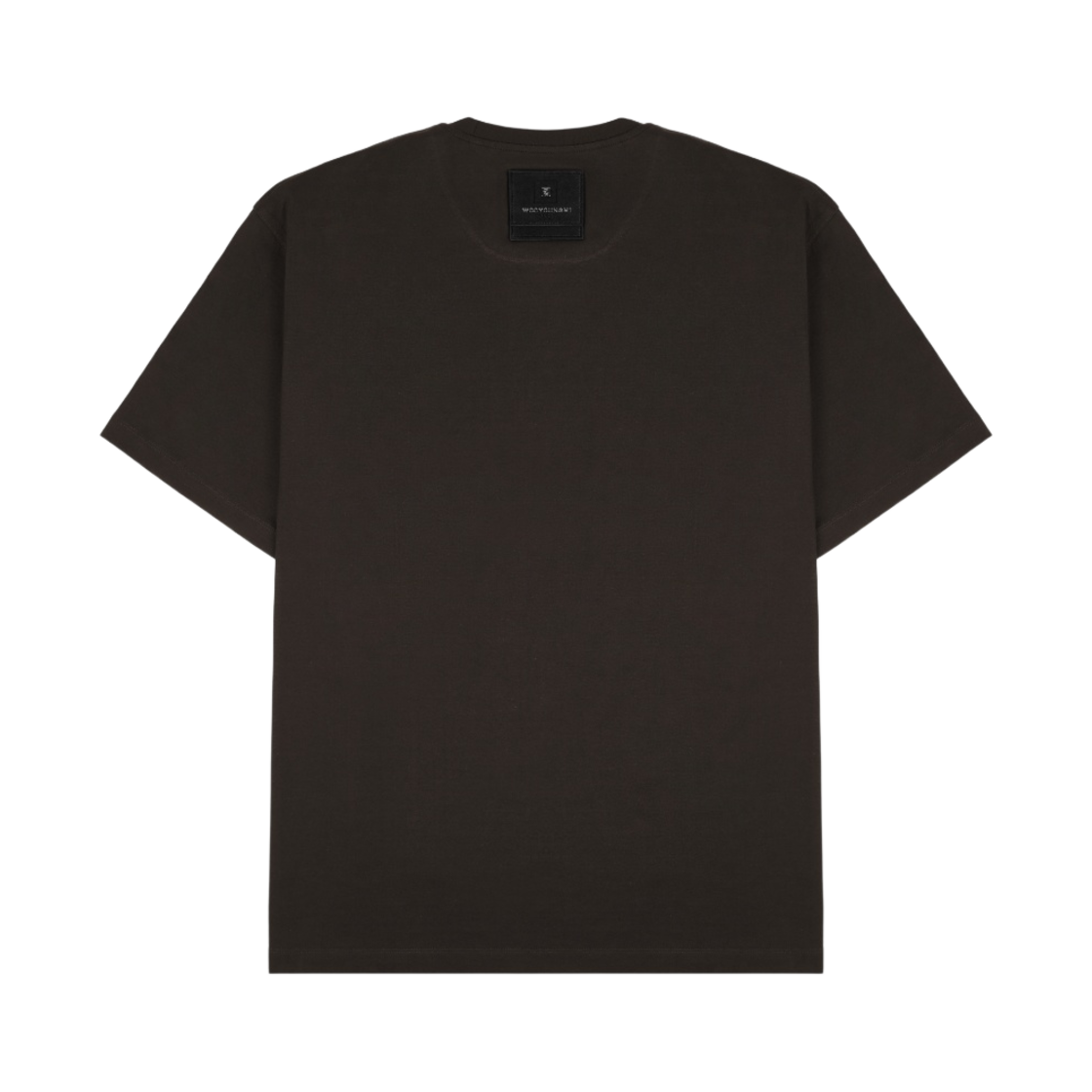 우영미 코튼 레더 패치 티셔츠 브라운 - 23FW(Wooyoungmi Cotton Leather Patch T-Shirt Brown - 23FW) - 2