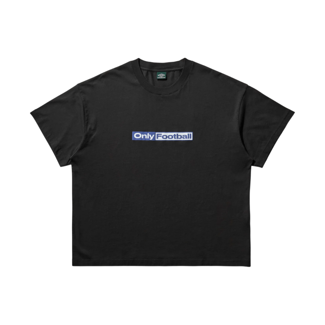 UBMW0282JY80-BLK0020 Umbro x Slam Jam Only Football T-Shirt Washed Black