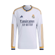 Adidas Real Madrid 2023/24 Home Authentic Long Sleeve Jersey White - US Sizing (Non Marking Ver.)