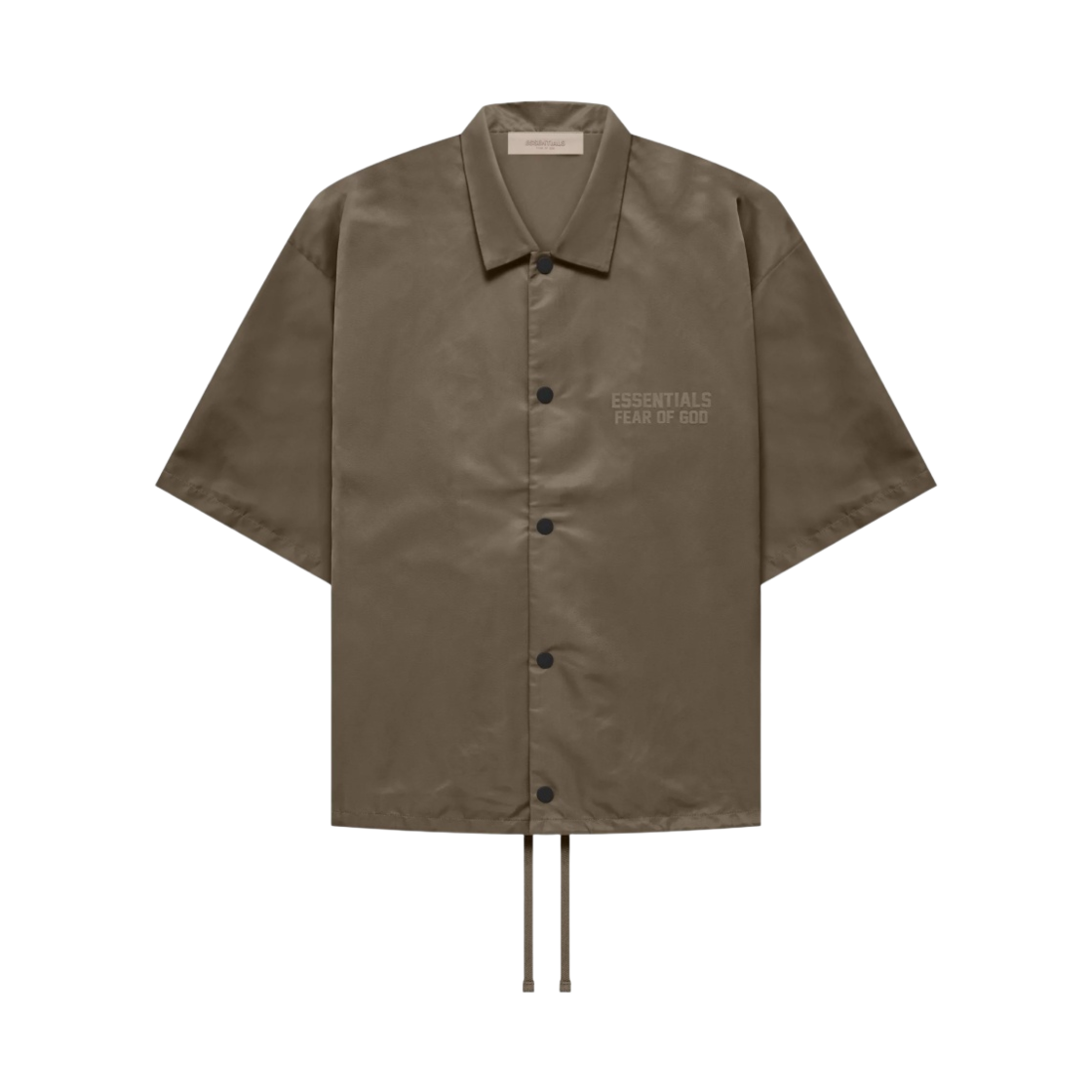 에센셜 숏슬리브 나일론 셔츠 우드 - 22FW(Essentials Short Sleeve Nylon Shirt Wood - 22FW) - 1