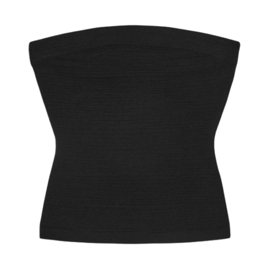 1148191001 (W) COS Gathered Bandeau Top Black