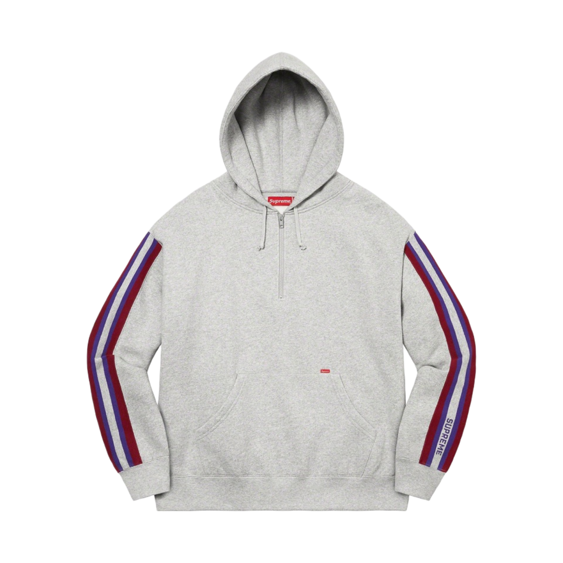 슈프림 하프 집 후드 스웨트셔츠 헤더 그레이 - 23SS(Supreme Half Zip Hooded Sweatshirt Heather Grey - 23SS) - 1