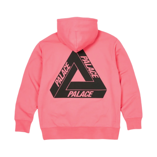 Palace Tri-Puff Print Zip Hood Pink - 23SS