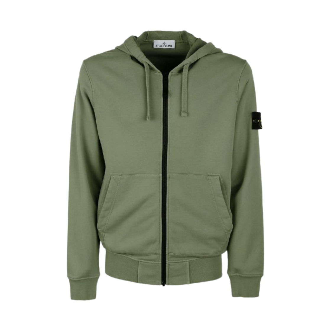 스톤 아일랜드 64251 코튼 플리스 후드 집업 올리브 - 23SS(Stone Island 64251 Cotton Fleece Full Zip Hooded Sweatshirt Olive - 23SS) - 1