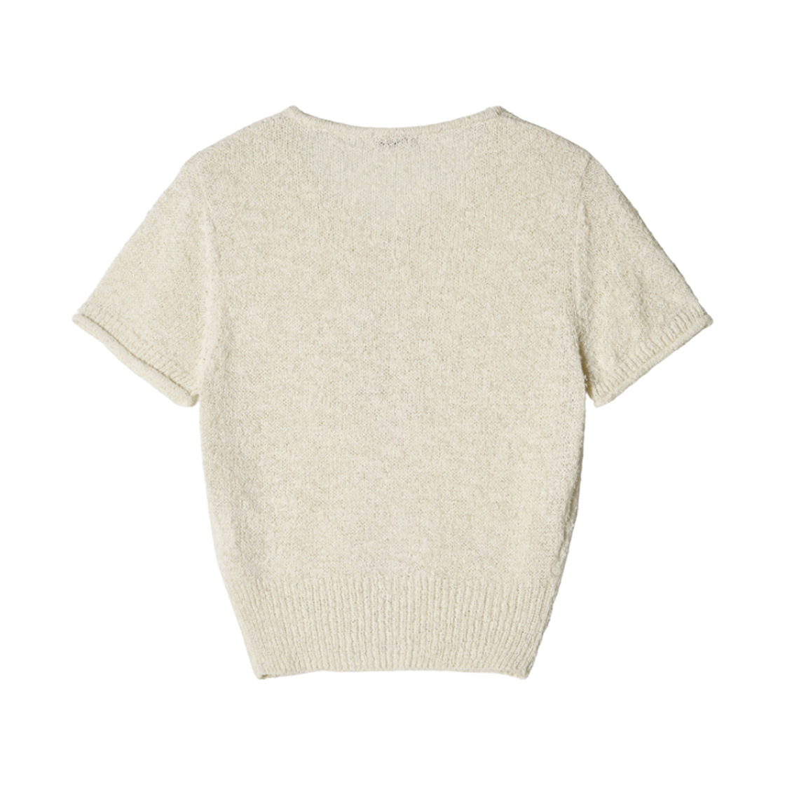 (W) 아비에무아 팬시 숏 슬리브 니트 가디건 아이보리((W) Aviemuah Fancy Short Sleeve Knit Cardigan Ivory) - 2