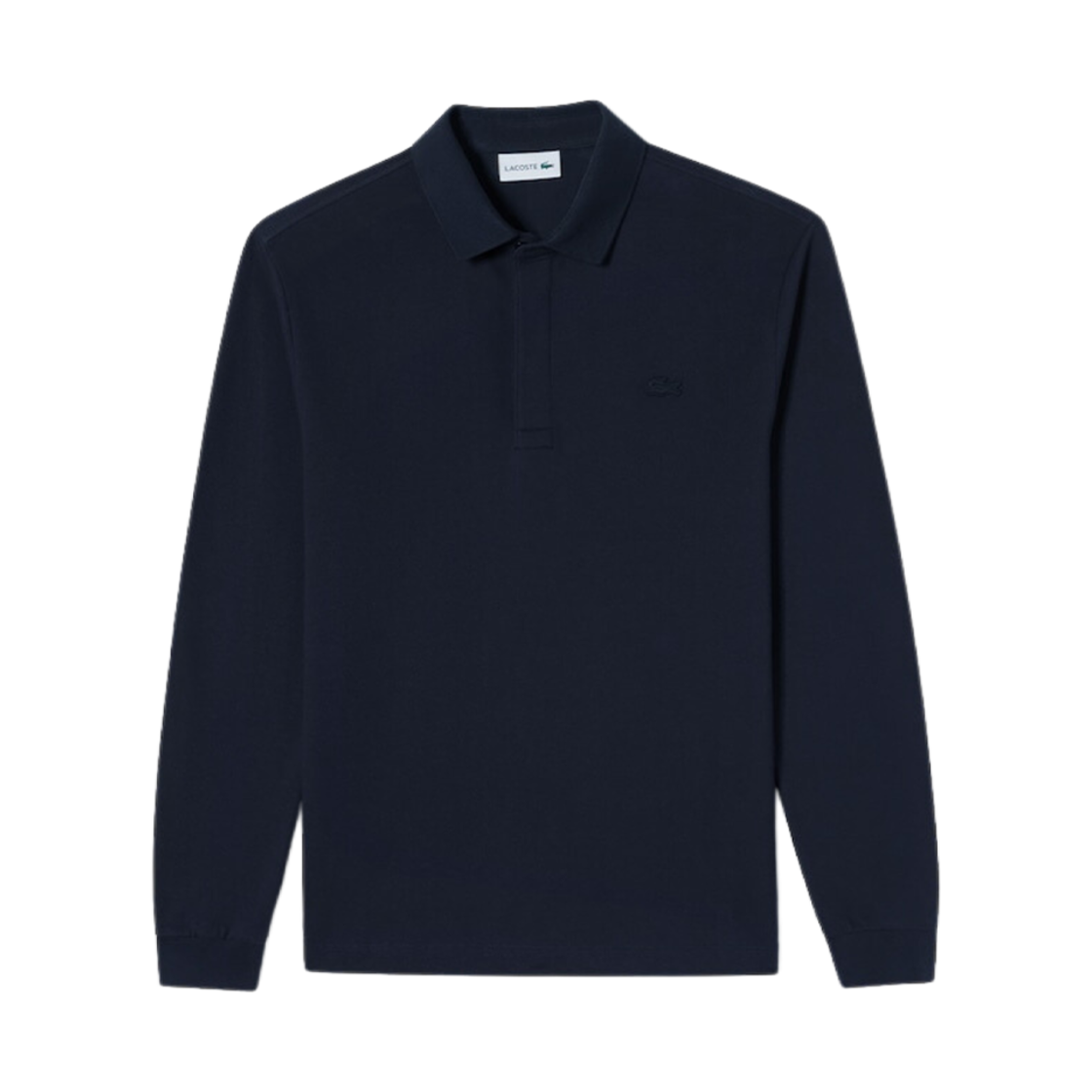 라코스테 파리 롱 소매 폴로 네이비 블루(Lacoste Paris Long Sleeve Polo Navy Blue) - 1