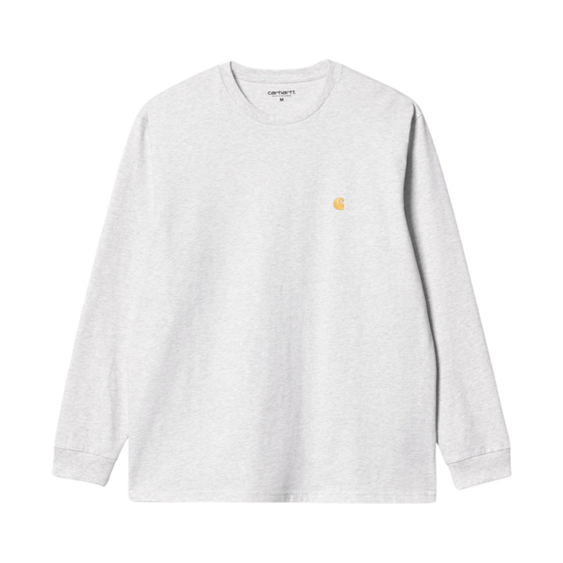 I026392-00J-XX Carhartt WIP Chase Long Sleeve T-Shirt Ash Heather