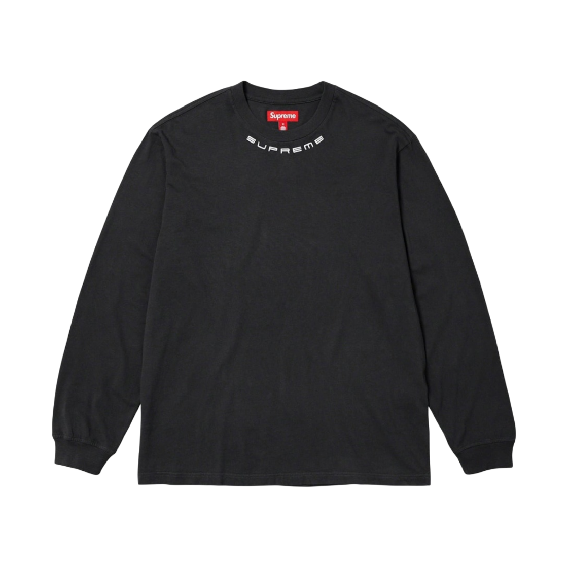 슈프림 칼라 로고 롱슬리브 탑 블랙 - 23FW