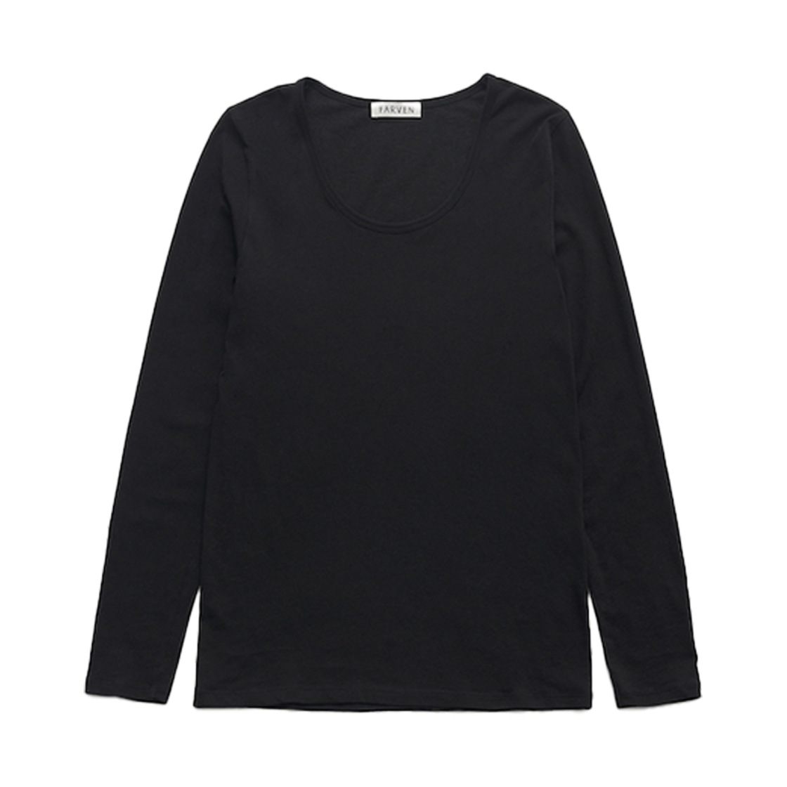 FV25A_TS01BK000 FARVEN Seed Cotton Long Sleeve Black