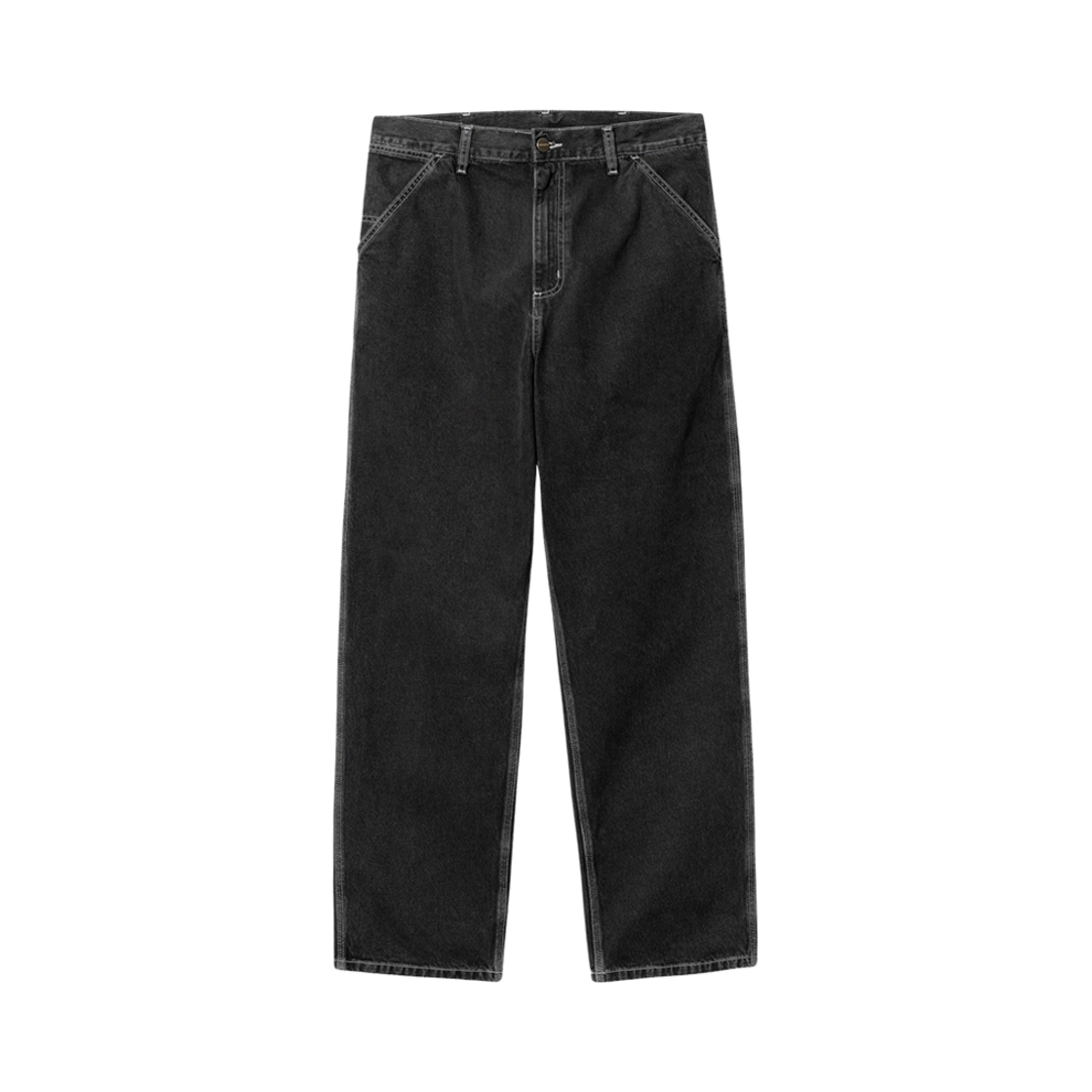 칼하트 WIP 노르코 데님 심플 팬츠 블랙 스톤 워시드(Carhartt WIP Norco Denim Simple Pants Black Stone Washed) - 2