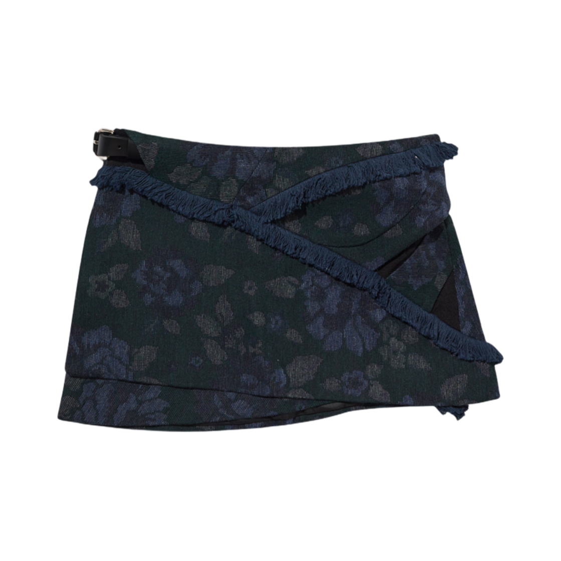 - (W) Hyein Seo Cinched Pocket Skirt w/ Leather Belt Deep Blue