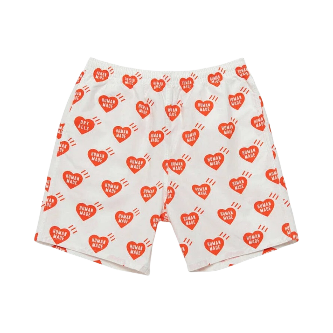 HM23PT013 Human Made Heart Aloha Shorts White