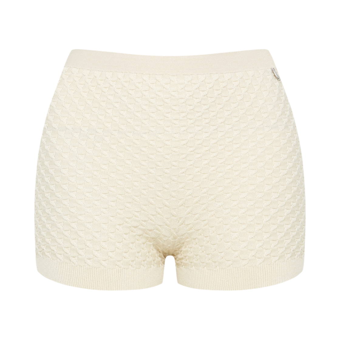 쥬키프 비스코스 유니섹스 쇼츠 크림(Juukiff Textured Unisex Shorts In Poly Viscose Cream)