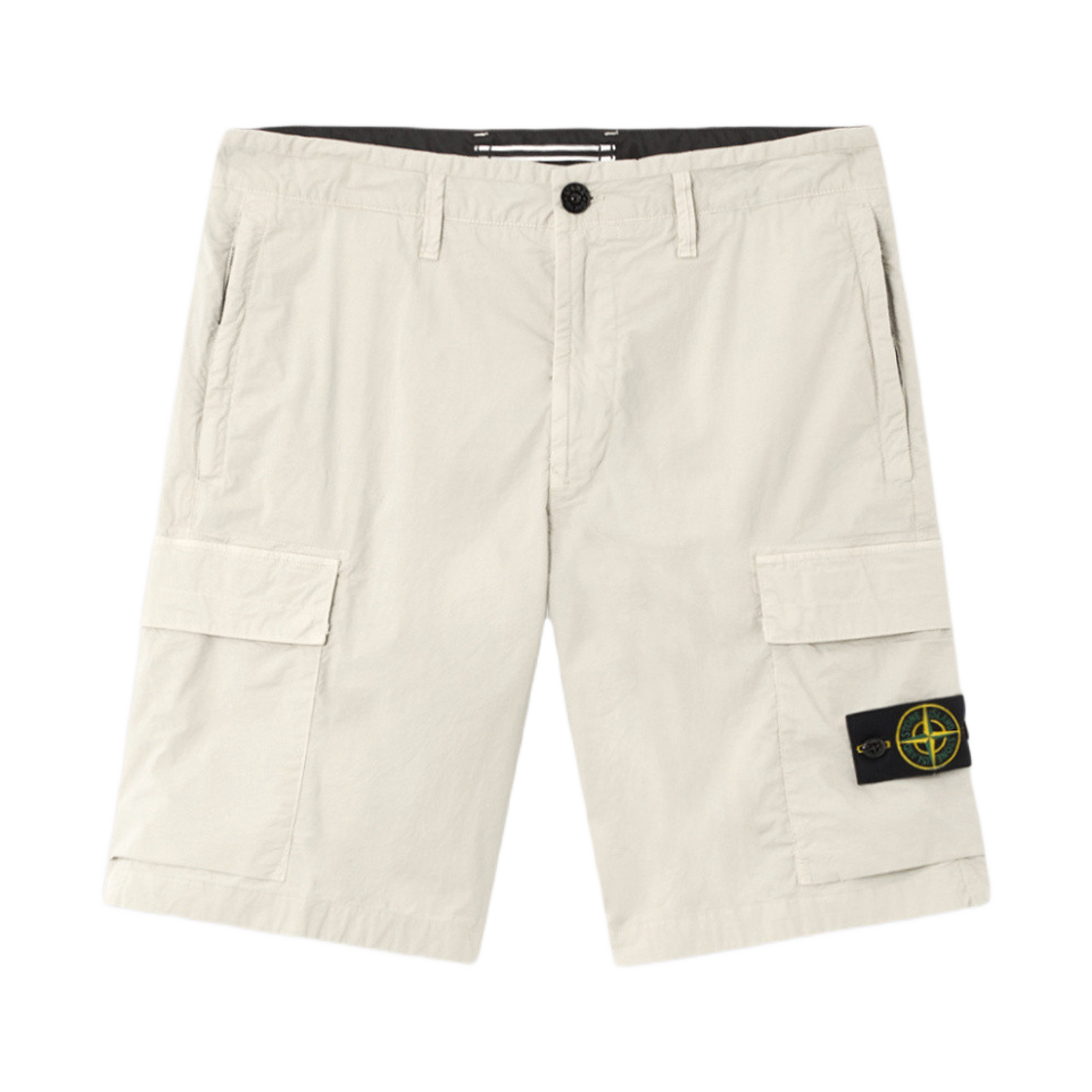 K1S15L100L-08S0003-V0095 Stone Island L100L08 Stretch Cotton Tela Paracadute Regular Fit Cargo Bermuda Shorts Sand - 25SS