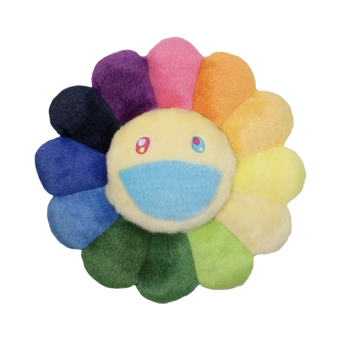 - Kaikai Kiki Flower Cushion 60cm Rainbow & White - 대표 이미지 #1