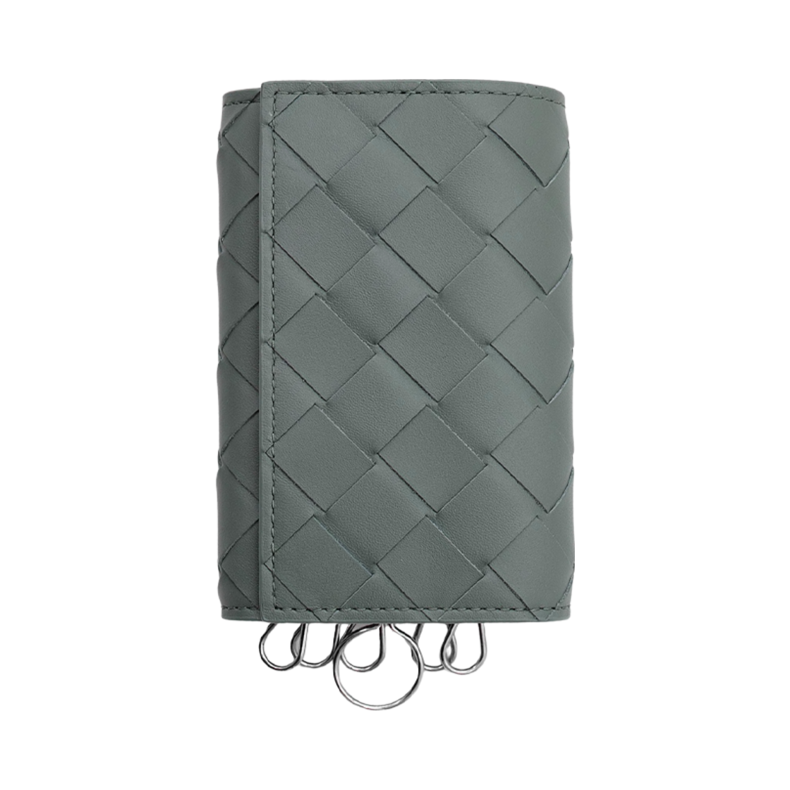 630336VCPQ41614 Bottega Veneta Key Pouch Slate