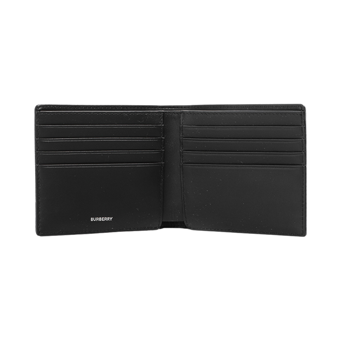 버버리 슈퍼 익스플로디드 체크 반지갑 네이비 그레이(Burberry Super Exploded Check Bifold Wallet Navy Grey) - 2