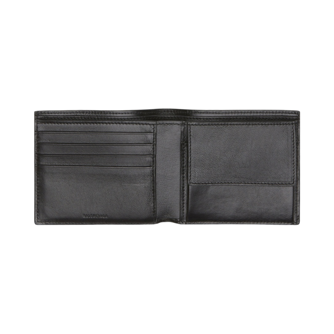 발렌시아가 로고 퍼포레이티드 캐쉬 스퀘어 코인 반지갑 블랙(Balenciaga Logo Perforated Cash Square Folded Coin Wallet Black) - 2