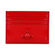 Vivienne Westwood Shiny Patent Card Holder Red