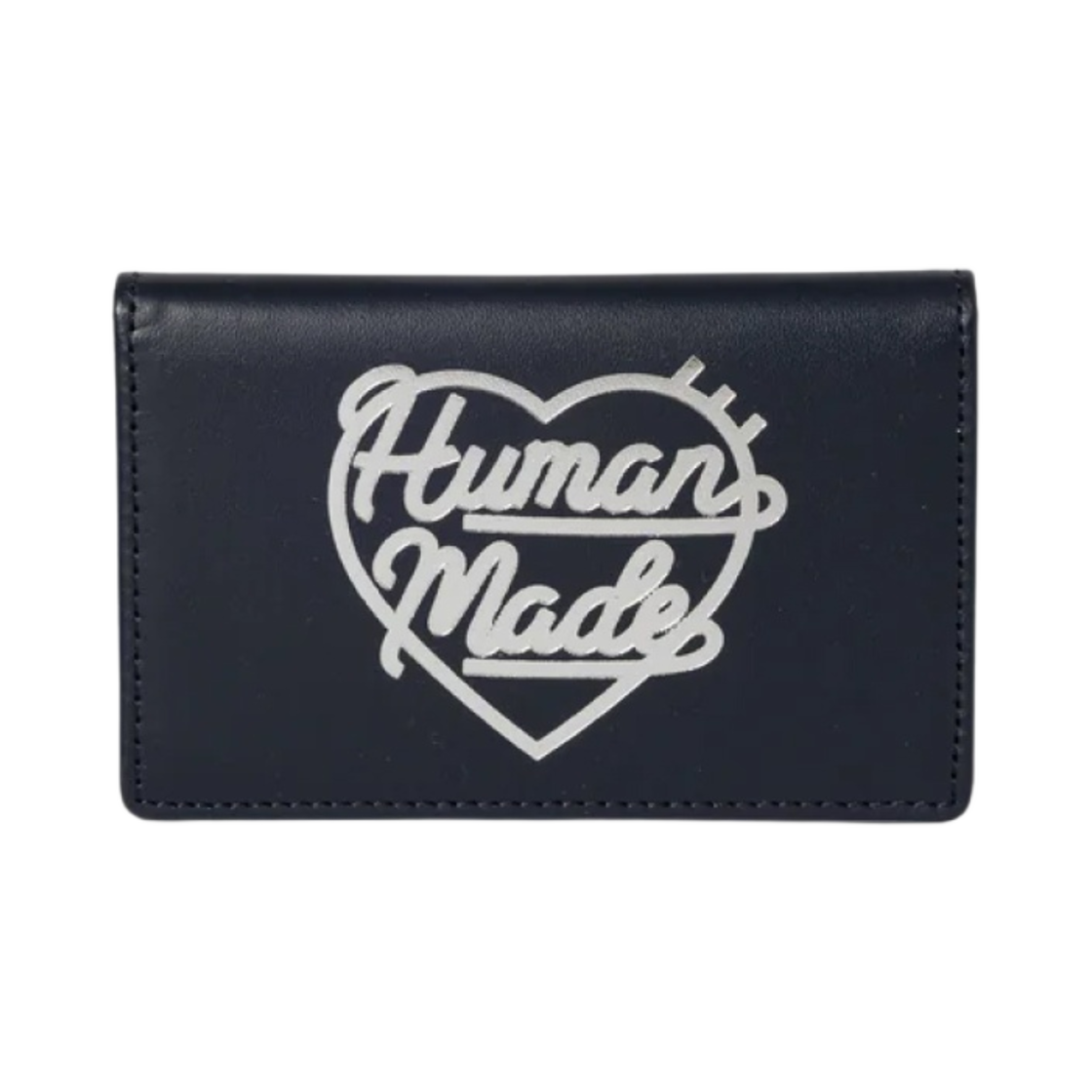 HM26GD088 Human Made Leather Card Case Navy