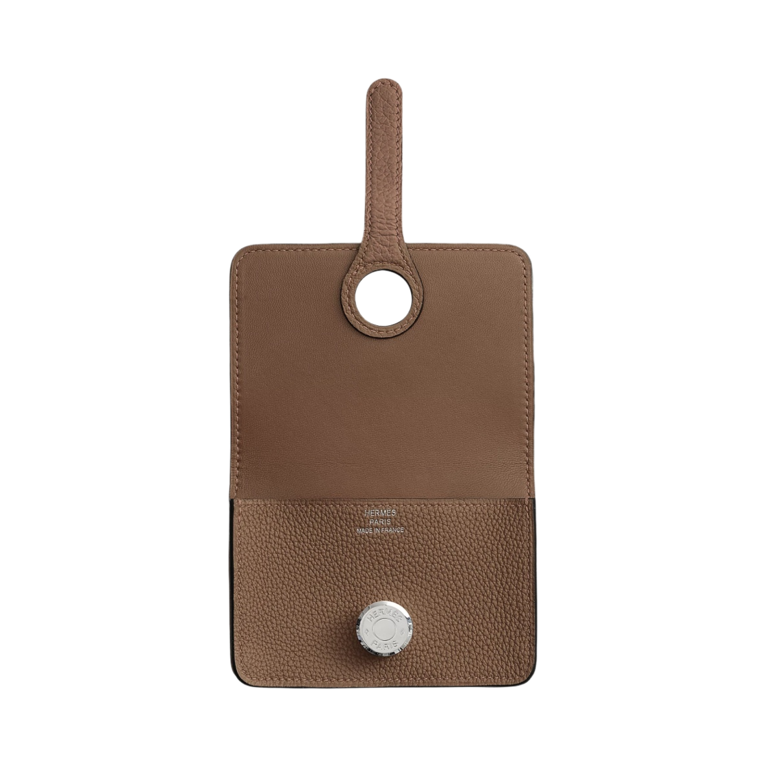 H044083CKD0 Hermes Dogon Card Holder Togo & Palladium Beige De Weimar - #2