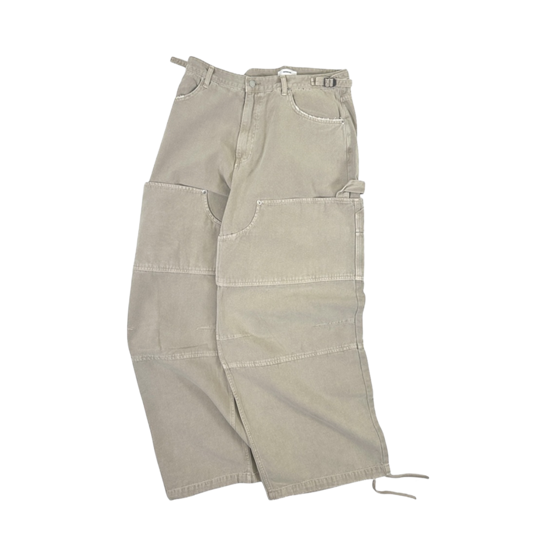 - Nonnod Double Knee Cover Pants Vintage Beige