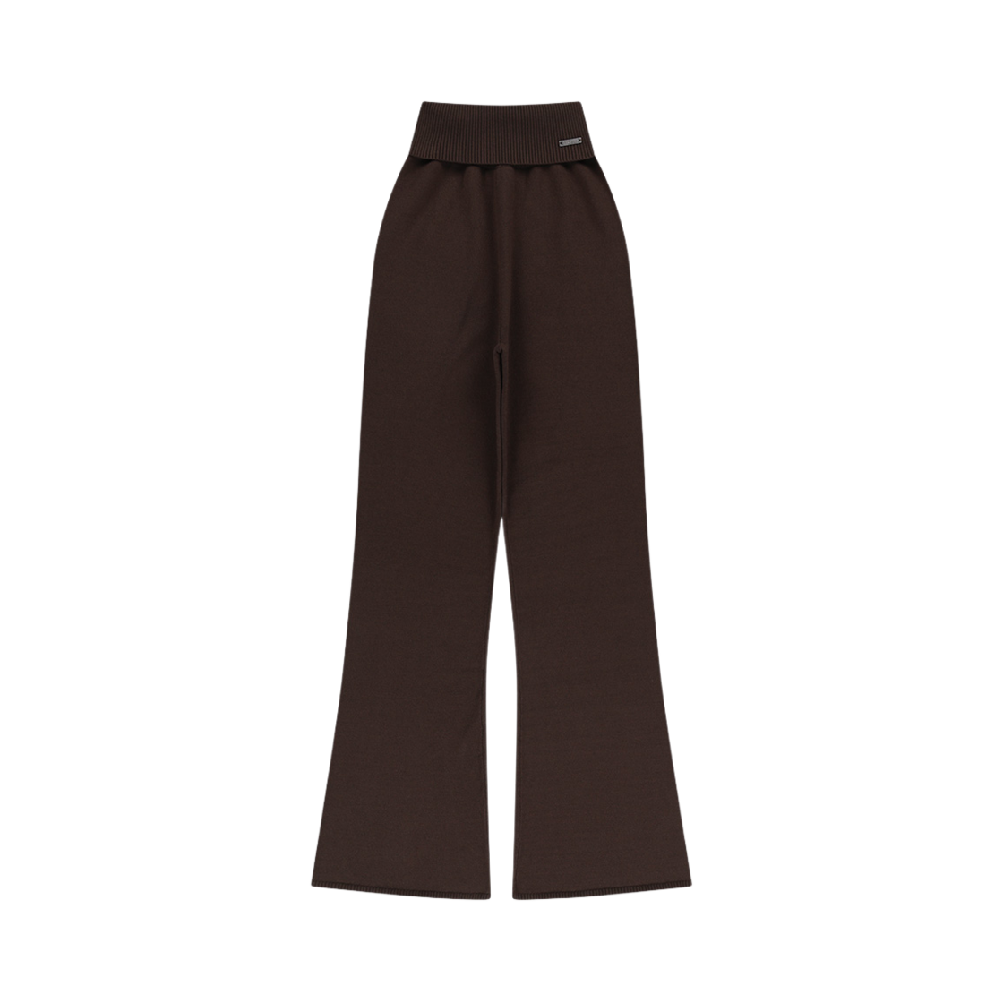 H243WLSKN050BR HDEX Womens Knit Boots Cut Pants Brown