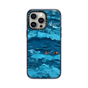 Casetify iPhone Floating People #1 Magsafe Impact Case Sheer Classic Blue