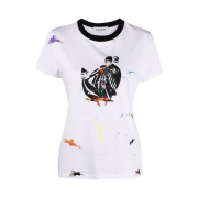 (W) Gallery Dept. x Lanvin Logo T-Shirt Paint Marks White