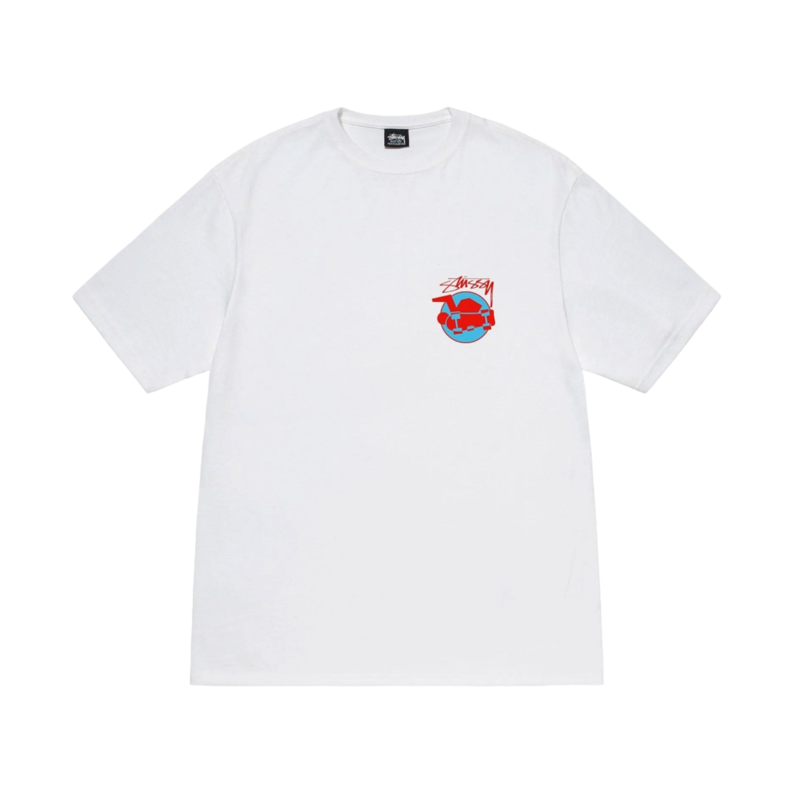 스투시 스케이트맨 티셔츠 화이트(Stussy Skateman T-Shirt White) - 2
