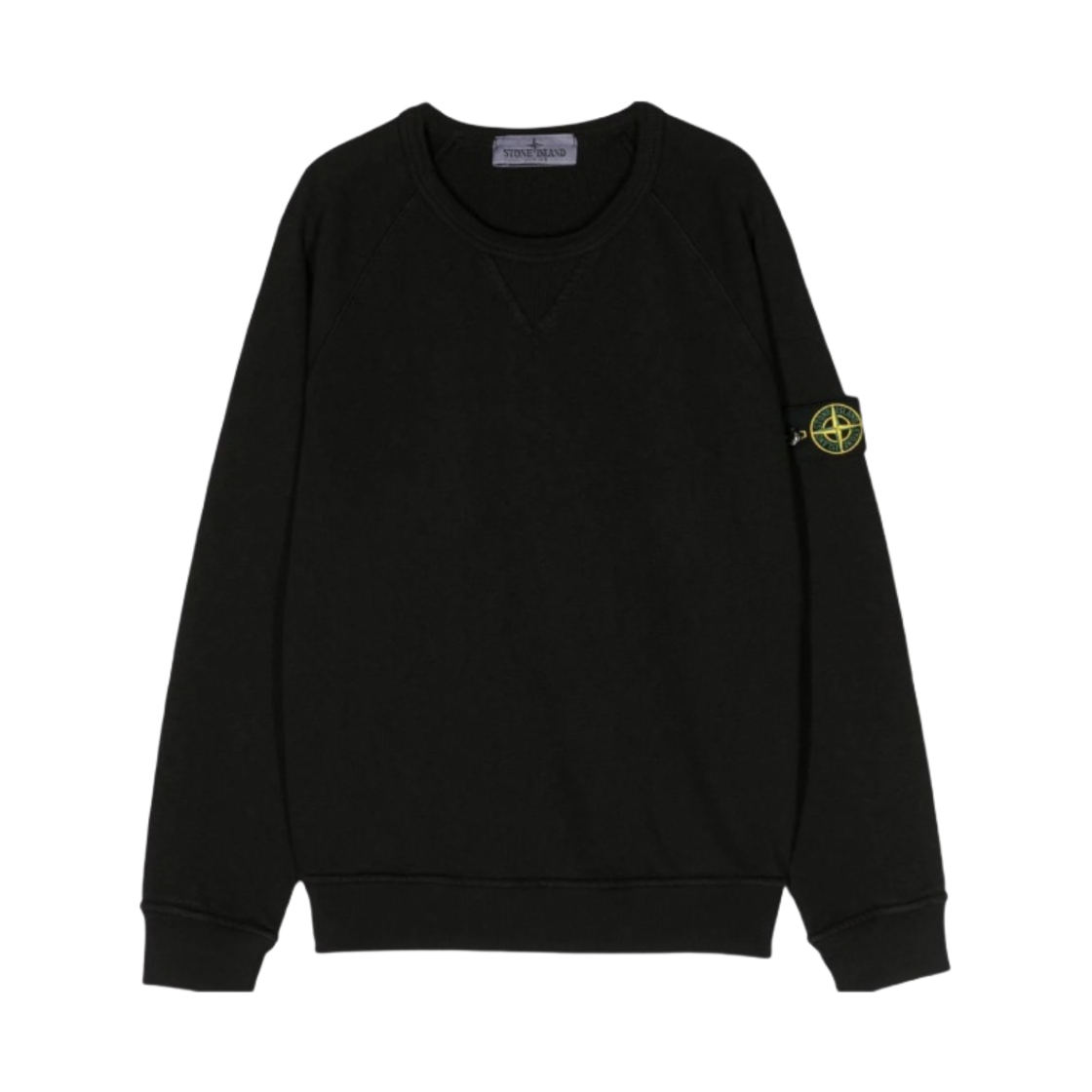 (키즈) 스톤 아일랜드 60160 크루넥 스웨트셔츠 블랙 - 24SS((Kids) Stone Island 60160 Crewneck Sweatshirt Black - 24SS) - 1