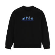 Maison Kitsune x Ader Error Yoga Blue Fox Sweatshirt Black