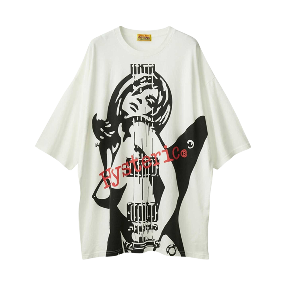 (W) 히스테릭 글래머 기타 걸 원피스 화이트((W) Hysteric Glamour Guitar Girl One Piece White) - 1