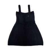 lovememonster Pretty Angel Knit Mini Dress Black