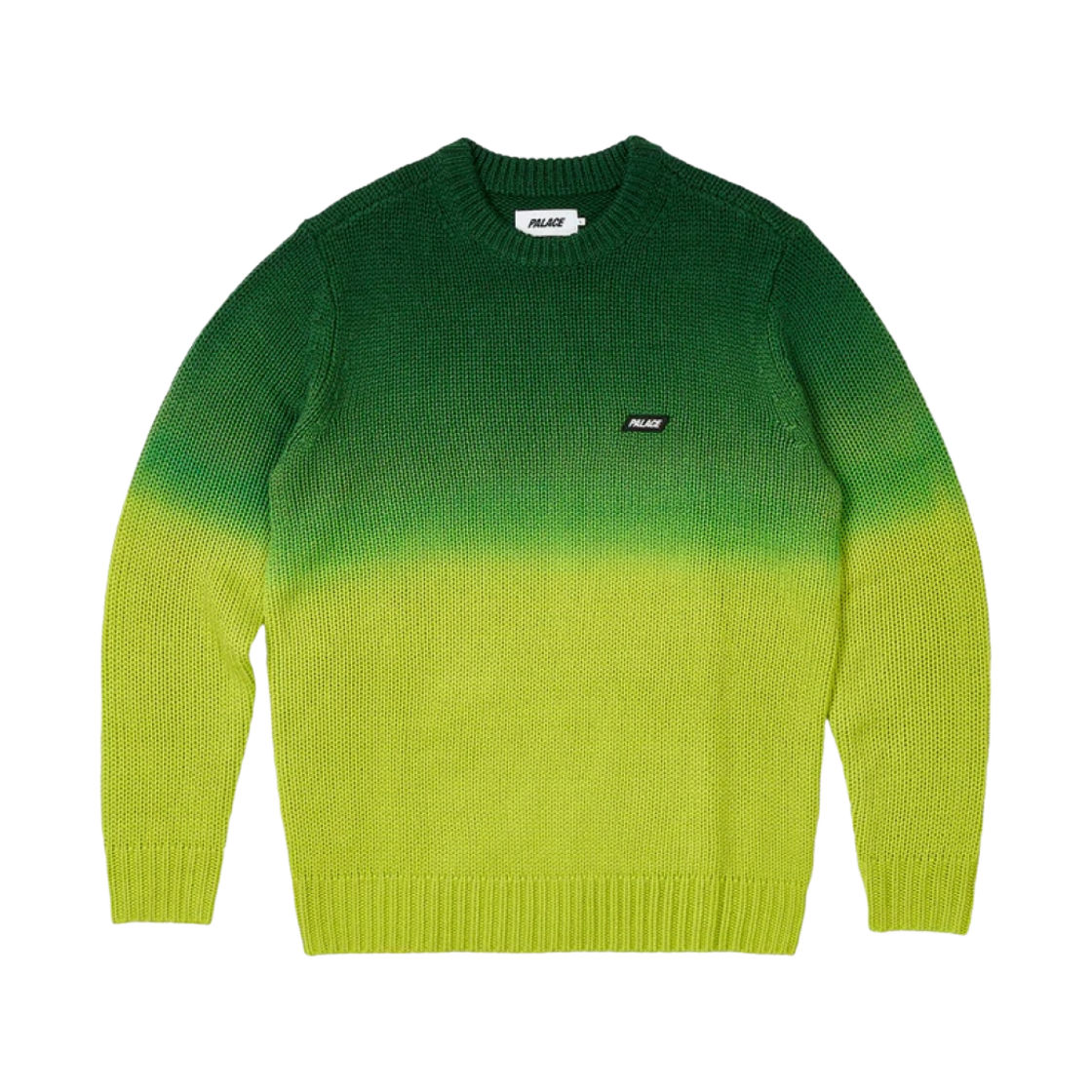 - Palace Gradient Dye Rib Knit Green - 23FW