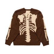 Kapital 5G Wool Bone Crewneck Sweater Brown