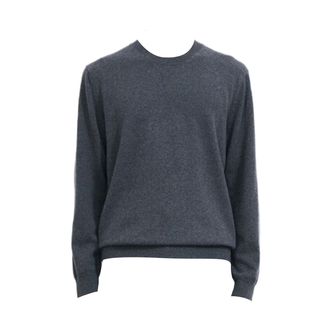 타임 옴므 캐시미어 라운드넥 니트 탑 차콜 그레이(Time Homme Cashmere Round Neck Knit Top Charcoal Grey)
